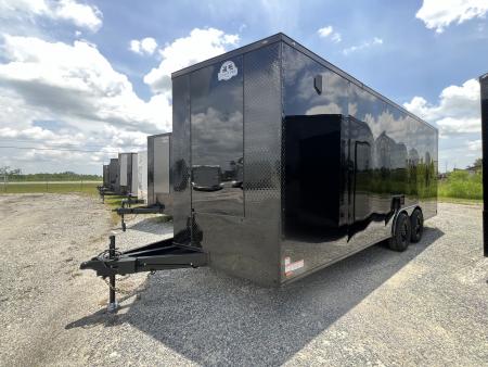 New 2027 Titanium 8.5x20 Tandem Axle Enclosed Cargo Trailer – Black Stealth Blackout Package