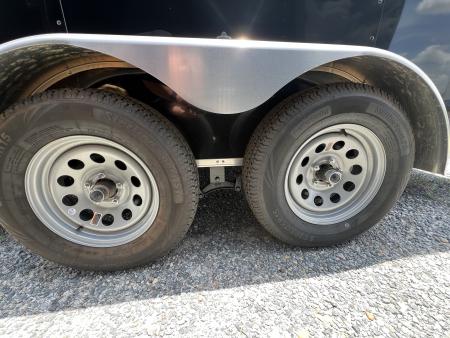 New 2027 Rock Solid Cargo 7x16 Tandem Axle Enclosed Cargo Trailer For Sale – Black Polycore Exterior