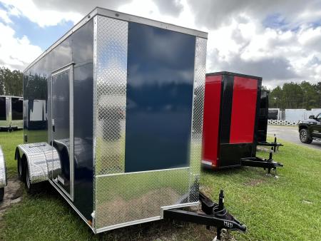 New 2027 Xtreme Cargo 7x14 Tandem Axle Enclosed Cargo Trailer – Indigo Blue Polycore