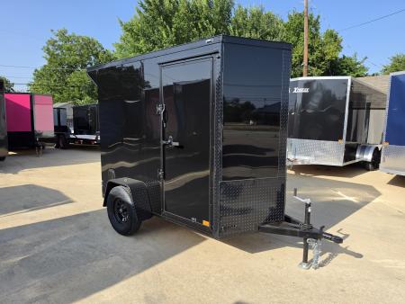New 2027 New 5x8 SA Screwless Enclosed Trailer | Blackout | Spoiler Package | .08 Polycor | Dexter Axle | 1191