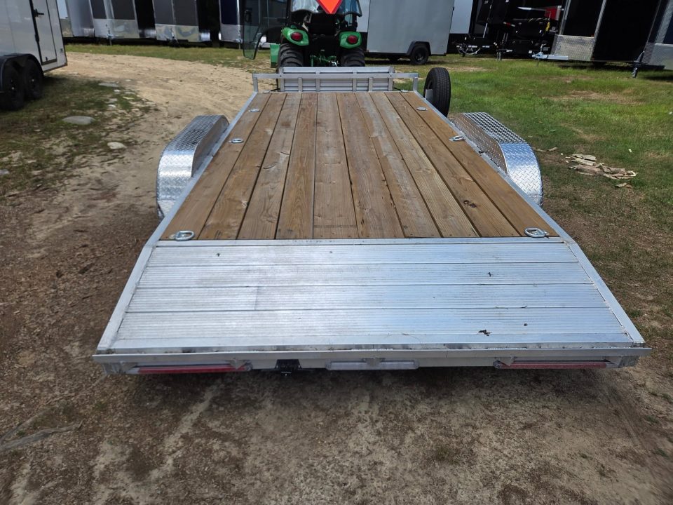 New 2026 Wolverine Trailers 7x16 open aluminum flatbed car hauler utility trailer Utility Trailer