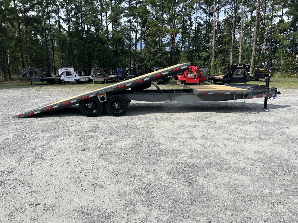 New 2026 2026 Diamond C DET210 Flatbed Trailer, 10K Axles, Hydraulic Tilt & Jacks, 8.5x26 (20ft Tilt+6ft Stationary) #17k Payload