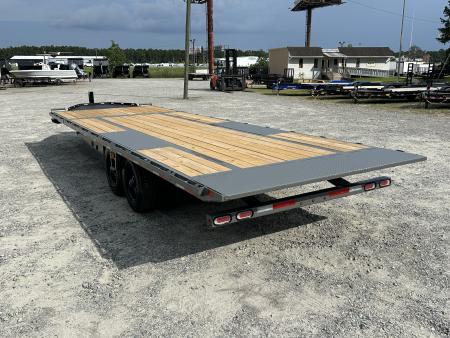 New 2026 2026 Diamond C DET210 Flatbed Trailer, 10K Axles, Hydraulic Tilt & Jacks, 8.5x26 (20ft Tilt+6ft Stationary) #17k Payload