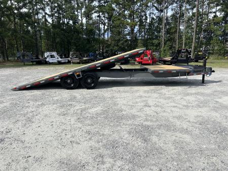 New 2026 2026 Diamond C DET210 Flatbed Trailer, 10K Axles, Hydraulic Tilt & Jacks, 8.5x26 (20ft Tilt+6ft Stationary) #17k Payload