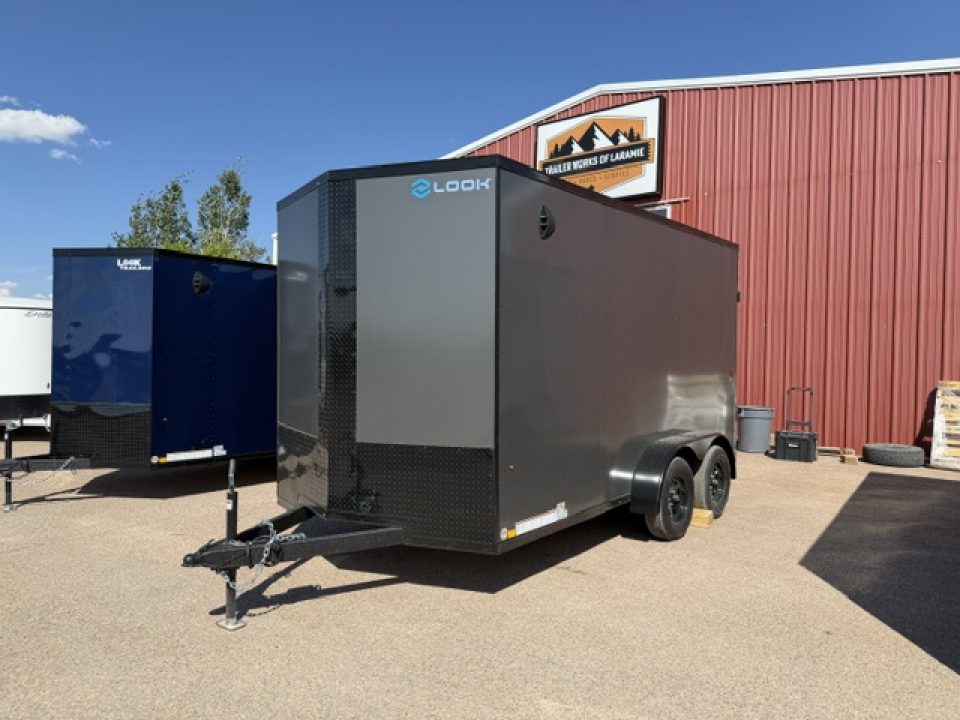 New 2027 LOOK TRAILERS-7x14- 7K- Charcole/Black out Package