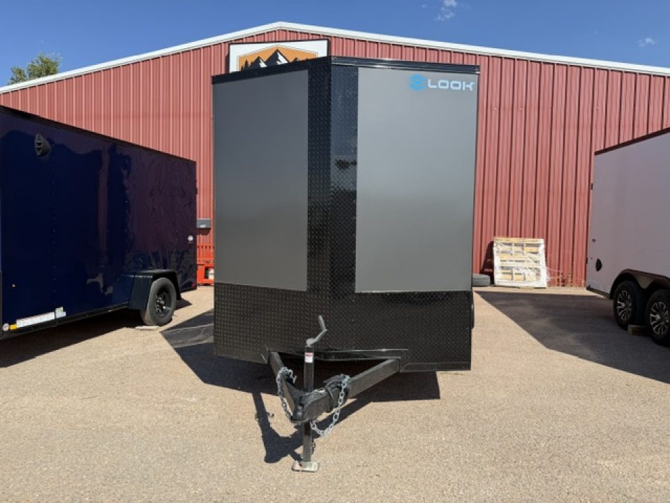 New 2027 LOOK TRAILERS-7x14- 7K- Charcole/Black out Package