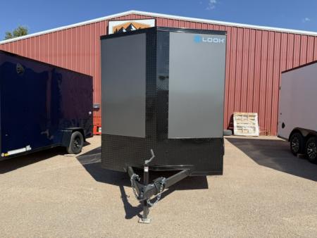 New 2027 LOOK TRAILERS-7x14- 7K- Charcole/Black out Package