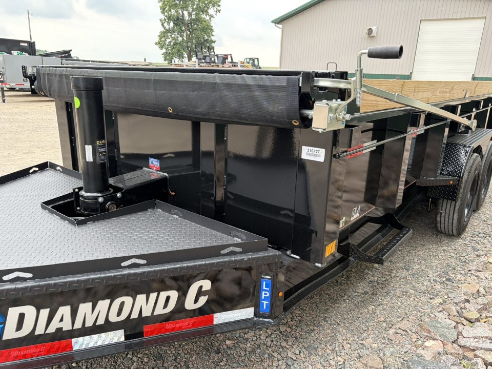 New 2027 16' 18k Diamond C Low-Pro Telescopic Dump Trailer