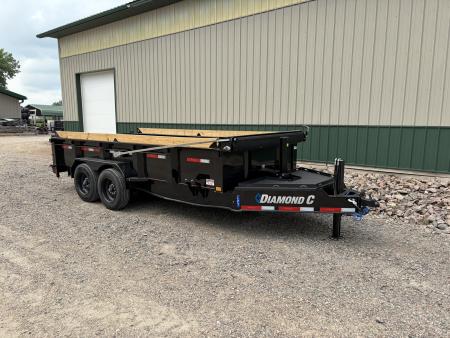 New 2027 16' 18k Diamond C Low-Pro Telescopic Dump Trailer