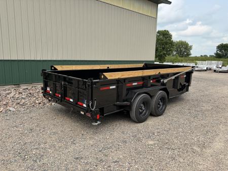 New 2027 16' 18k Diamond C Low-Pro Telescopic Dump Trailer