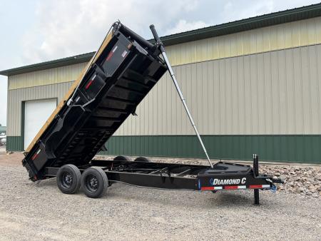 New 2027 16' 18k Diamond C Low-Pro Telescopic Dump Trailer