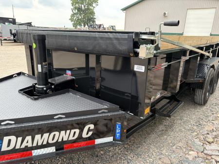 New 2027 16' 18k Diamond C Low-Pro Telescopic Dump Trailer