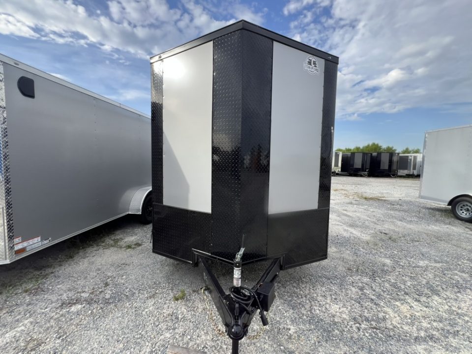 New 2027 Titanium 7x16 Tandem Axle Enclosed Cargo Trailer – Silver Polycore Blackout Package