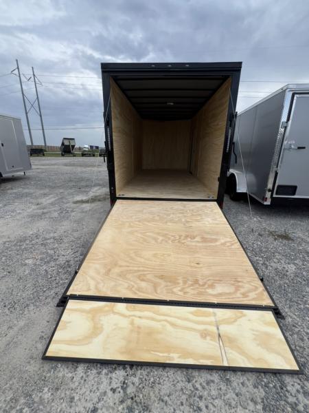 New 2027 Titanium 7x16 Tandem Axle Enclosed Cargo Trailer – Silver Polycore Blackout Package