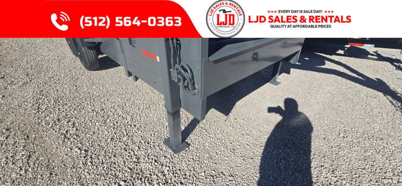 New 2026 Texas Pride - Gooseneck - 16' x 3' - 18 Ply - Spare - Dump Trailer - 20K GVWR
