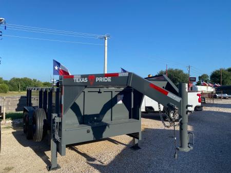 New 2026 Texas Pride - Gooseneck - 16' x 3' - 18 Ply - Spare - Dump Trailer - 20K GVWR