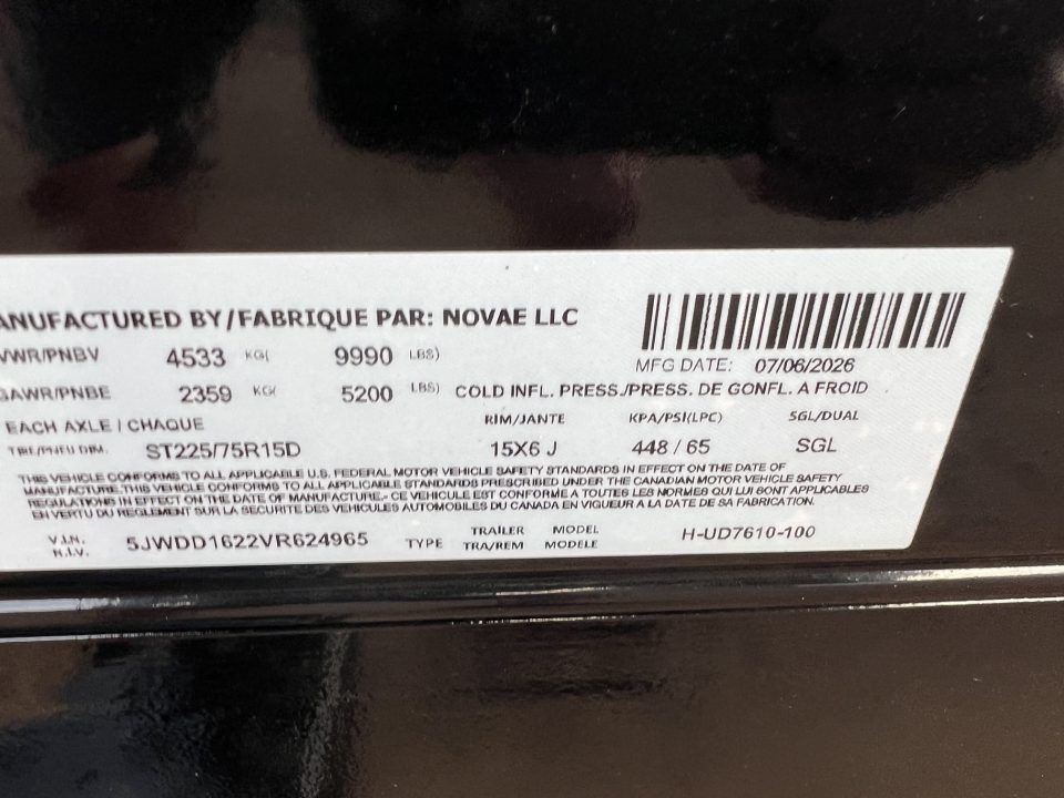 New 2027 H&H Trailers 10' H7610UD Dump Trailer