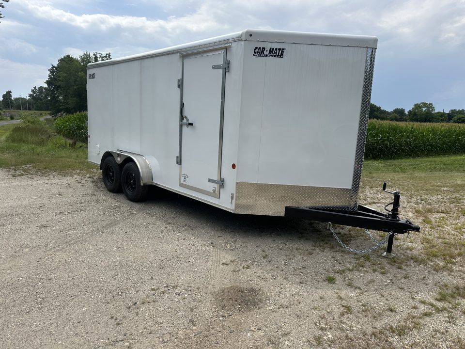 New 2026 CAR MATE 7x16 Plus 4' V-Noise Enclosed Trailer