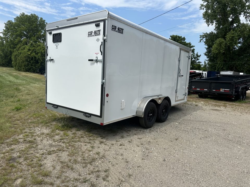New 2026 CAR MATE 7x16 Plus 4' V-Noise Enclosed Trailer