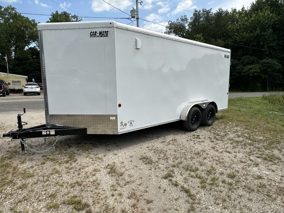 New 2026 CAR MATE 7x16 Plus 4' V-Noise Enclosed Trailer