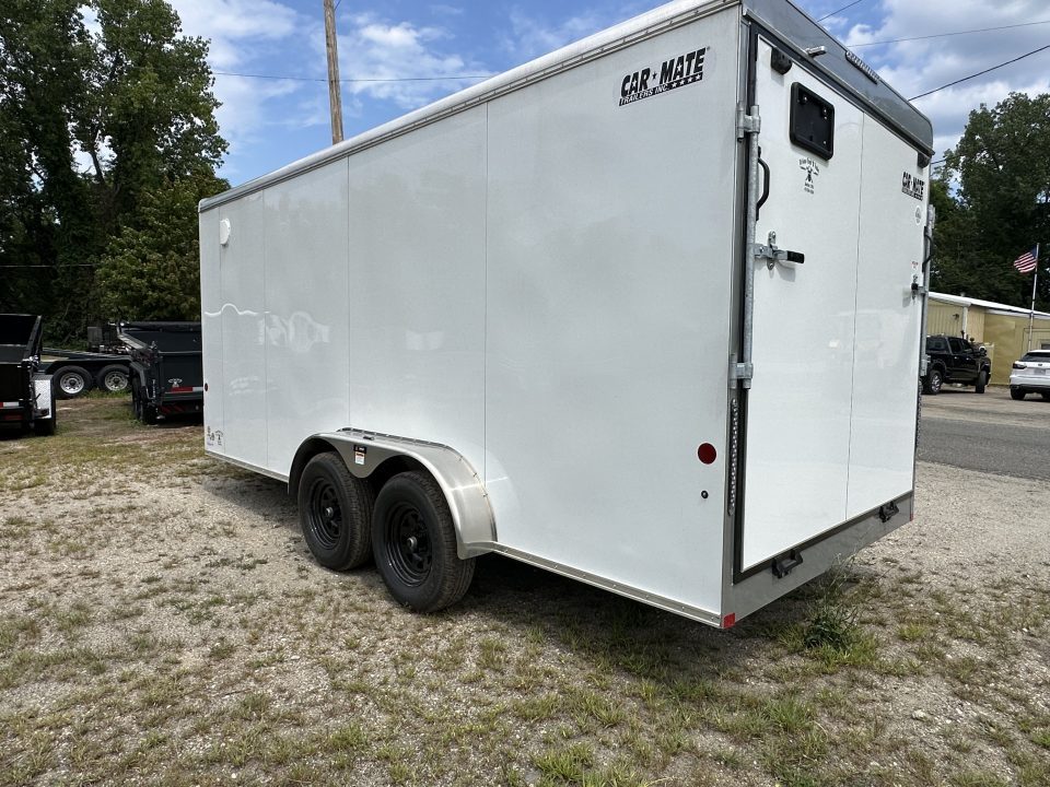 New 2026 CAR MATE 7x16 Plus 4' V-Noise Enclosed Trailer