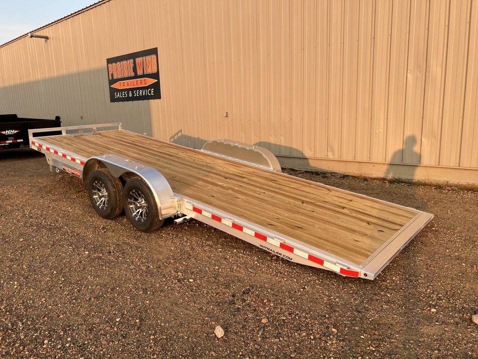New 2026 H&H Trailers 22' Aluminum Low Profile Speed Loader Tilt Trailer