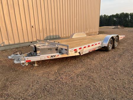 New 2026 H&H Trailers 22' Aluminum Low Profile Speed Loader Tilt Trailer