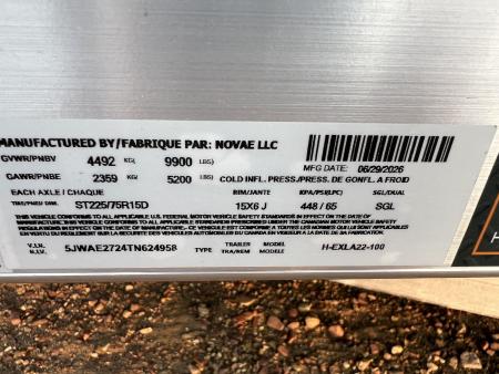 New 2026 H&H Trailers 22' Aluminum Low Profile Speed Loader Tilt Trailer