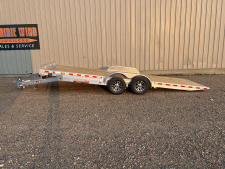 New 2026 H&H Trailers 22' Aluminum Low Profile Speed Loader Tilt Trailer