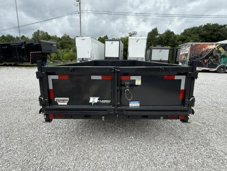New Hillcrest Dump 7x16 17.6k 2' BP W/ HD Tube Ramps & Hydraulic Jack