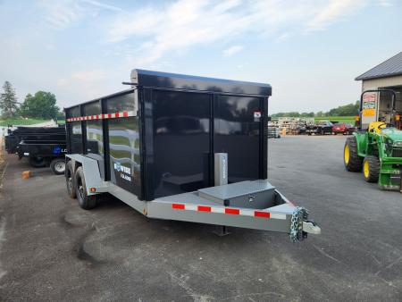 New 2026 BWISE DLP15 82x14 15K Tandem Axle Dump Trailer