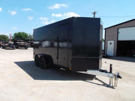 New 2026 Cell-Tech Trailers 7x16 Cargo Trailer / Construction Trailer / Industrial Trailer / 7ft Interior / 5200# Axles / Ramp / Black Screwless Exterior / E-Track / HEAVY DUTY Cell Tech Walls and Floor / Black Out Package