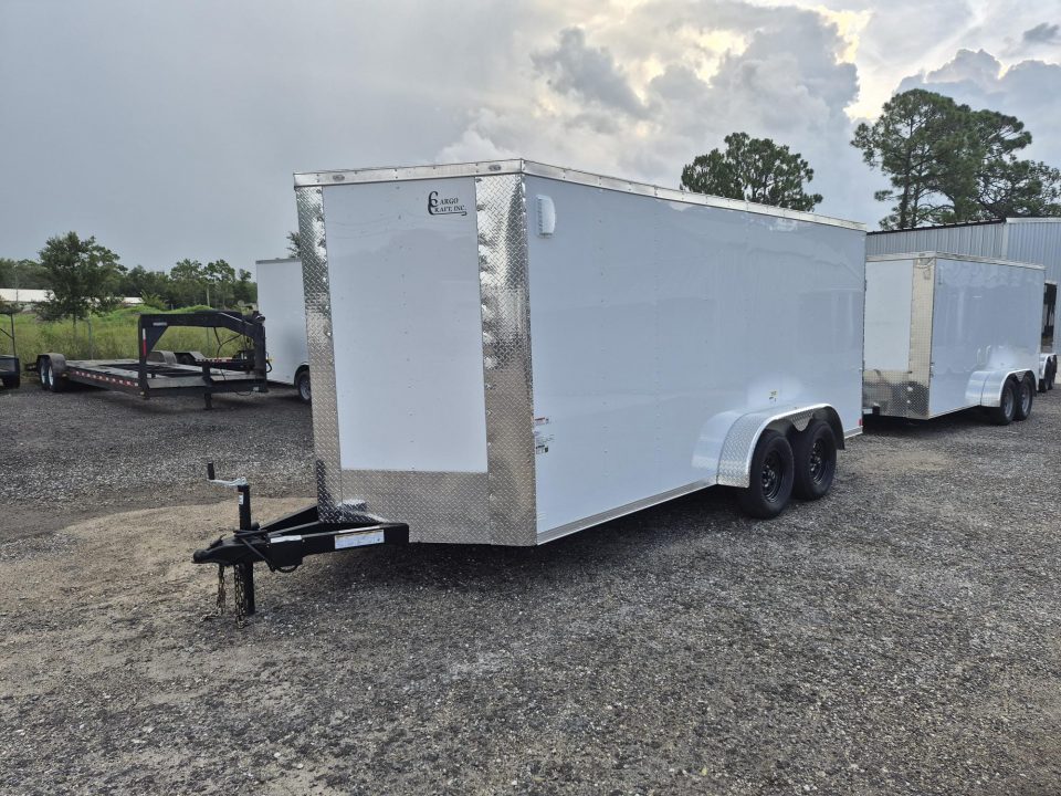 New 2026 Cargo Craft White 7x16 Enclosed Trailer – Contractor & Business Ready Cargo / Enclosed Trailer