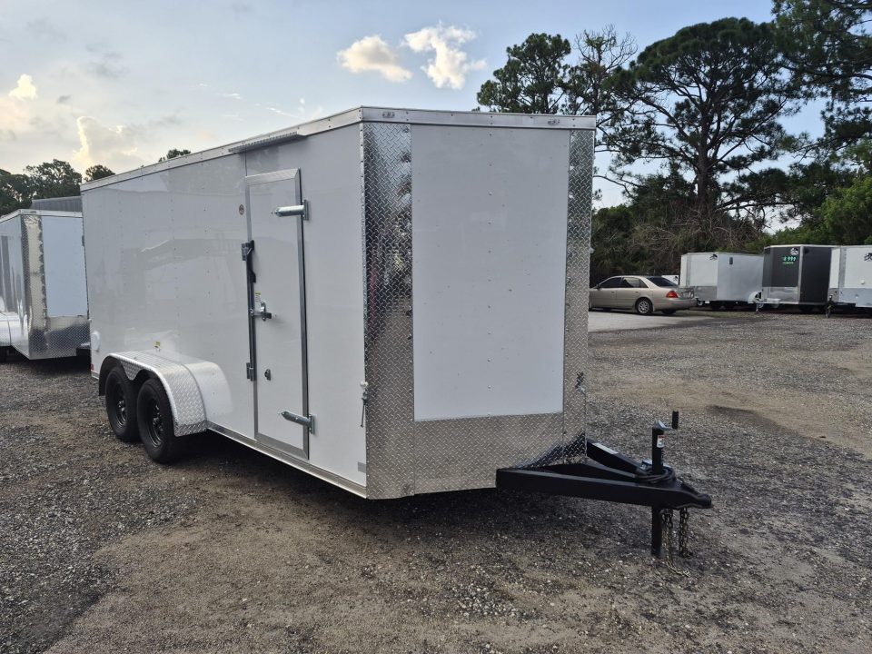 New 2026 Cargo Craft White 7x16 Enclosed Trailer – Contractor & Business Ready Cargo / Enclosed Trailer