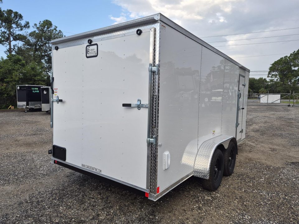 New 2026 Cargo Craft White 7x16 Enclosed Trailer – Contractor & Business Ready Cargo / Enclosed Trailer