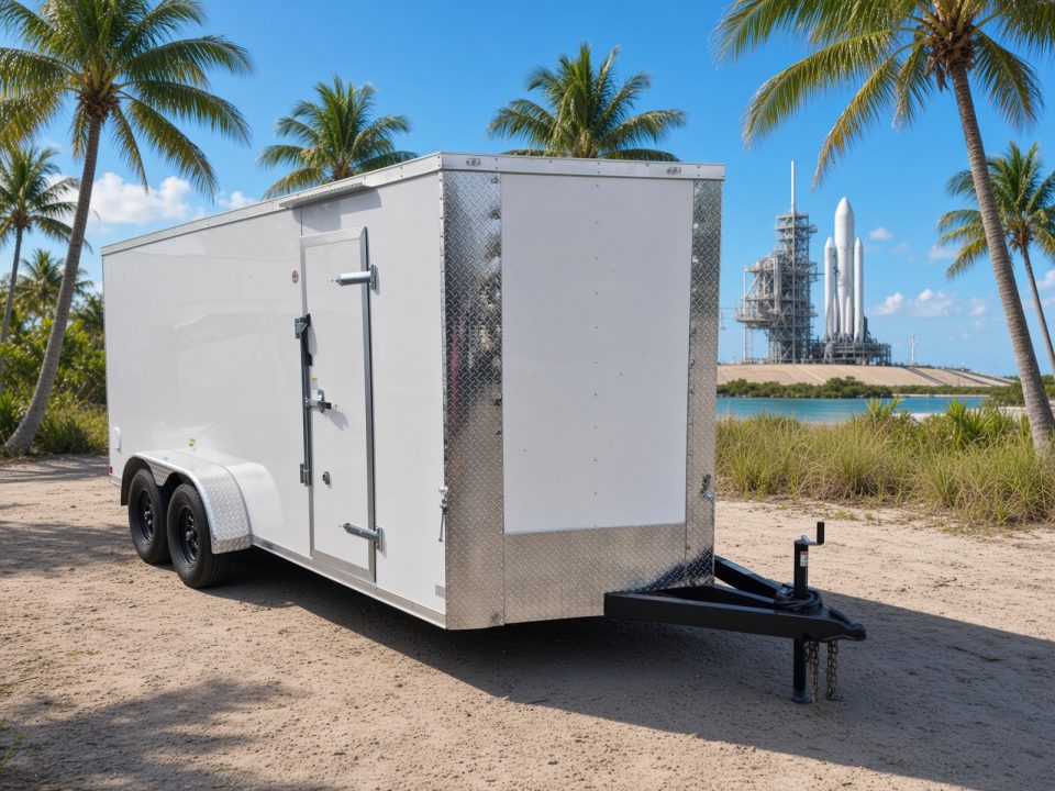 New 2026 Cargo Craft White 7x16 Enclosed Trailer – Contractor & Business Ready