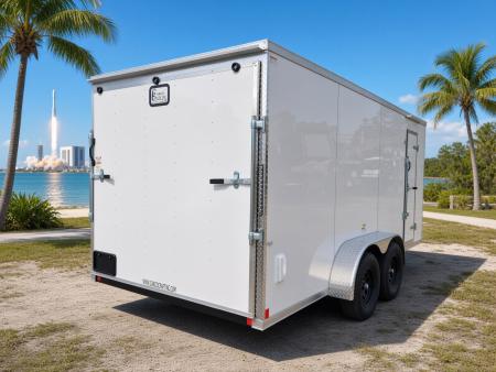 New 2026 Cargo Craft White 7x16 Enclosed Trailer – Contractor & Business Ready