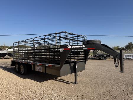 New 2026 Gooseneck Trailer MFG BAR TOP Stock / Stock Combo Trailer