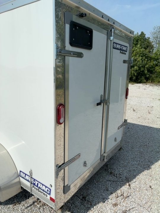 Used 2024 SURE-TRAC 6x12 7K Double Rear Dooor Cargo / Enclosed Trailer
