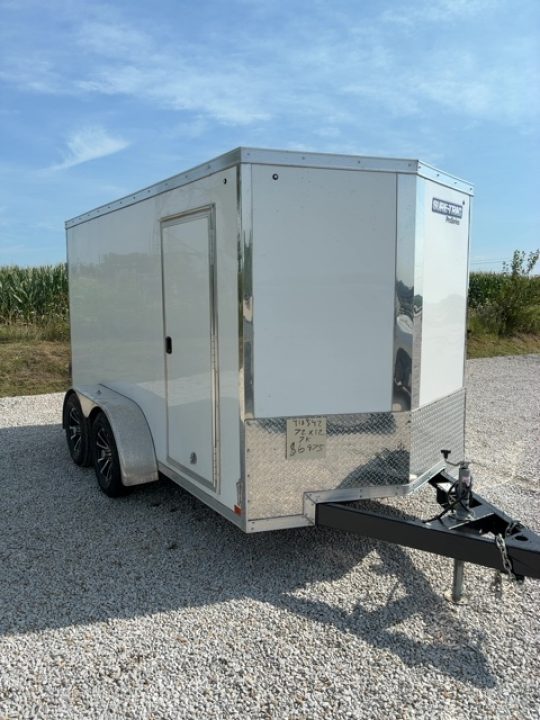 Used 2024 SURE-TRAC 6x12 7K Double Rear Dooor Cargo / Enclosed Trailer