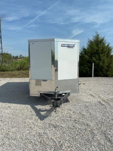 Used 2024 SURE-TRAC 6x12 7K Double Rear Dooor Cargo / Enclosed Trailer