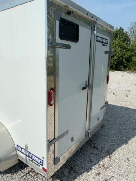 Used 2024 SURE-TRAC 6x12 7K Double Rear Dooor Cargo / Enclosed Trailer