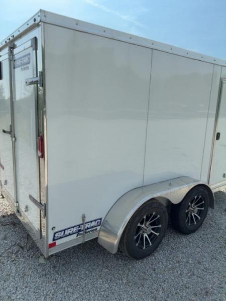 Used 2024 SURE-TRAC 6x12 7K Double Rear Dooor Cargo / Enclosed Trailer