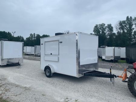 New 2027 Steel Pines Cargo 7x12 SA, 7' interior height, 5.2k axle Concession/ Cargo / Enclosed Trailer