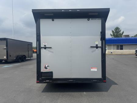 New 2027 Quality Cargo 7X16TA Cargo / Enclosed Trailer *SILVER W/ BLK *EXTRA HEIGHT