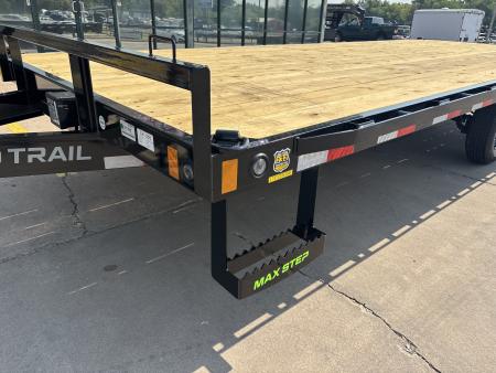 New #391388 2027 LOAD TRAIL DK 20 X 102 BUMPER PULL 10K DECKOVER W/ SLIDE IN RAMPS