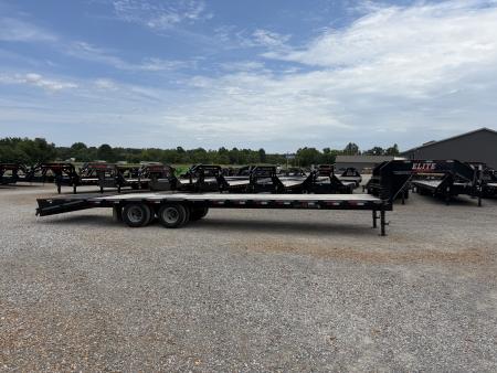 Used 2019 Elite 102"X32' 22.5K GVWR Gooseneck Flatbed Trailer