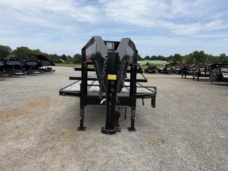 Used 2019 Elite 102"X32' 22.5K GVWR Gooseneck Flatbed Trailer