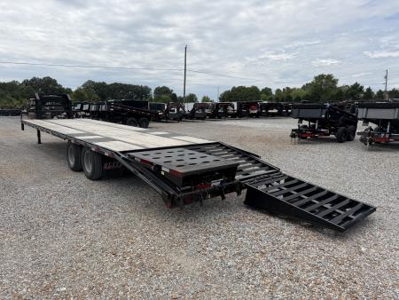 Used 2019 Elite 102"X32' 22.5K GVWR Gooseneck Flatbed Trailer