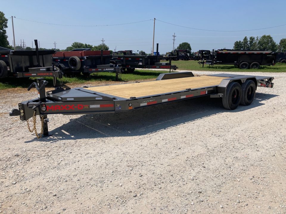 New 2027 MAXX-D 83x22 TANDEM 17.5K EQUIPMENT W/ MAX RAMPS & TOOLBOX Equipment Trailer